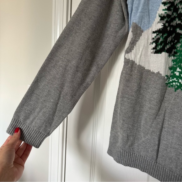 Talbots Gray Ski Sweater Size Extra Large - Picture 5 of 7